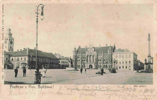 73977458 Novy Bydzov Neubydzow Neubidschow CZ Platz Stadtzentrum