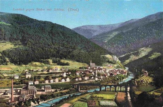 73977339 Landeck Tirol AT Panorama avec château