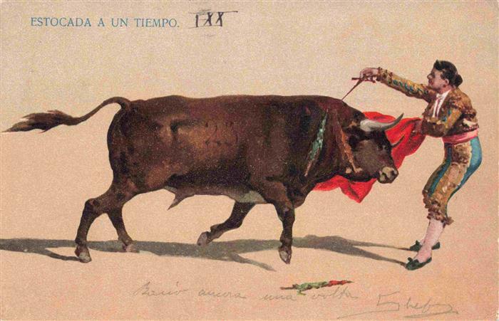 74001624 Stierkampf Corrida de Toros Bullfight-- Estocada aun Tiempo