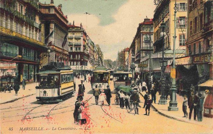 74002192 Strassenbahn Tramway-- Marseille La Cannebiere