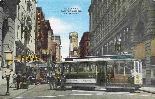 74002196 Strassenbahn Tramway-- San Francisco Cable Car Calif.