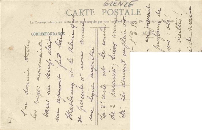 74002197 Grenze Douane Zoll Frontiere Border-- Les Vosges