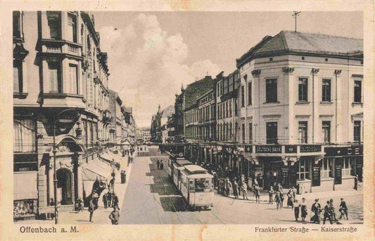 74002198 Strassenbahn Tramway-- Offenbach a.M. Frankfurter Strasse Kaiserstrasse