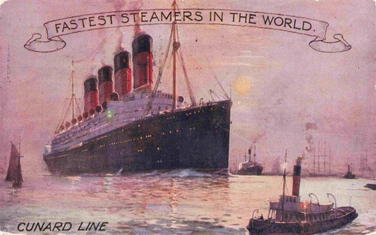 74003683 Dampfer Oceanliner Fastest steamers in the World CUNARD LINE