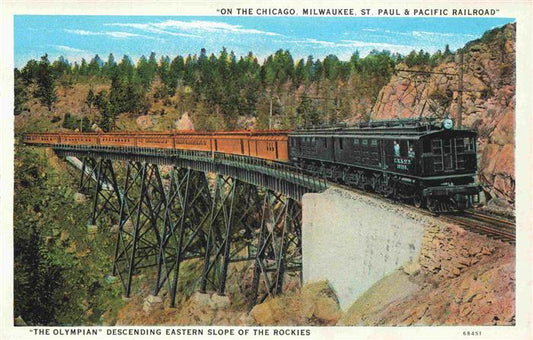 74003840 Eisenbahn Railway Chemin de Fer The Olympia on the Chicago Milwaukee