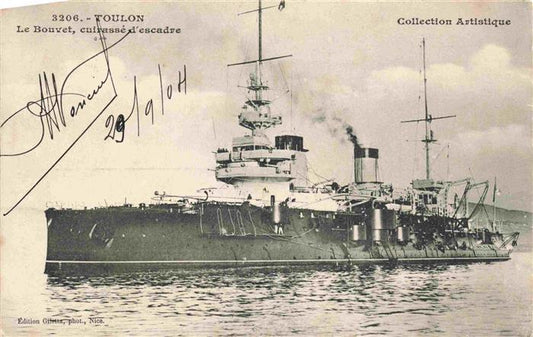 74004149 Marine  Warships Toulon Le Bouvet