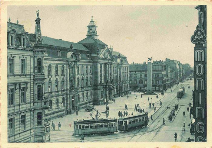 74004157 Strassenbahn Tramway-- Karlsruhe Hauptbahnhof am Lorettoplatz