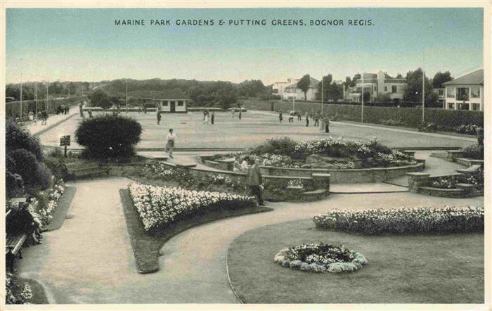 74013850 Bognor Regis UK Marine Park Gardens and Putting Greens