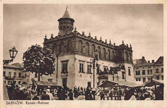 74014201 TARNOW OPOLSKI Tarnau PL Rynek Ratusz Feldpost