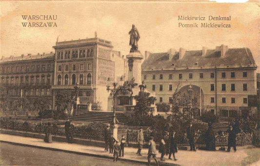 74014207 Warschau WARSZAWA PL Mickiewicz Denkmal