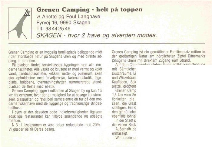 74015230 Skagen DK Grenen Camping Fliegeraufnahme