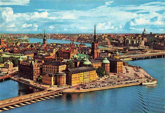 74015241 STOCKHOLM  Sweden Riddarholmen Fliegeraufnahme