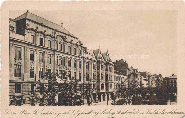 74015367 Lwow Lemberg Lviv UA Academie Gasse Handels und Gewerbekammer