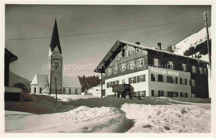 74015666 MITTELBERG  Kleinwalsertal AT Pension Krone Kirche