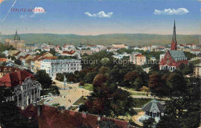 74016142 Teplitz -Schoenau TEPLICE CZ Panorama