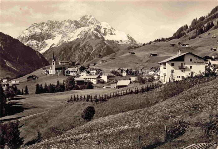 74016875 Hirschegg Kleinwalsertal Vorarlberg AT mit Widderstein und Baerenkopf