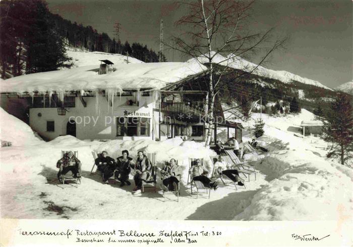 74017196 Seefeld Tirol Restaurant Terrassencafe Bellevue