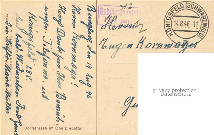 74004311 Hoffmann  Heinrich Kuenstlerkarte Sueddeutschland Alsace Dorfstrasse im