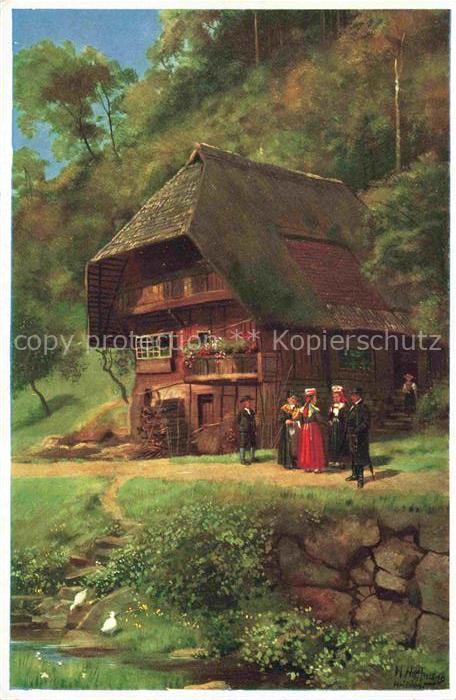 74006583 Hoffmann Heinrich Artist's Map Southern Germany Alsace From the Schapb