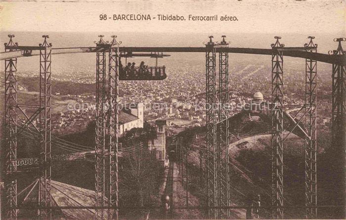 74007654 BARCELONA Cataluna ES Tibidabo ferrocarril aéreo