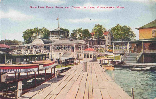 74009345 Lake Minnetonka Minnesota USA Blue Line Boat House and Casino