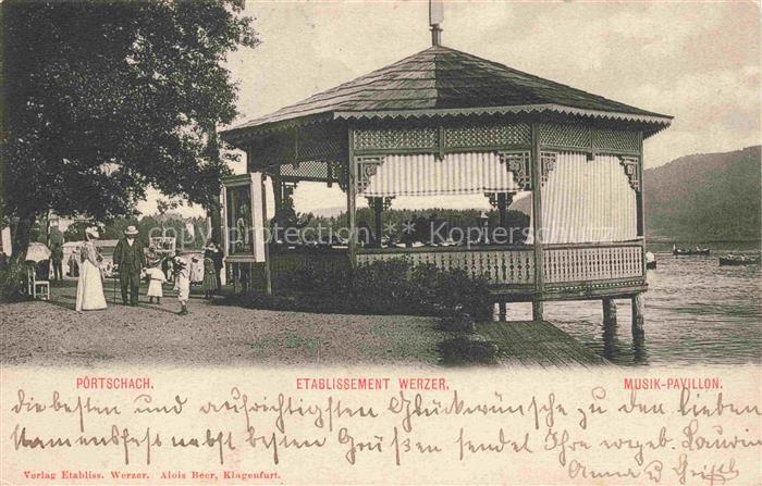 74010254 Poertschach Woerthersee Kaernten AT Etablissement Werzer Musikpavillon