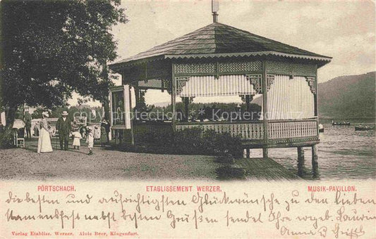 74010254 Poertschach Woerthersee Kaernten AT Etablissement Werzer Musikpavillon