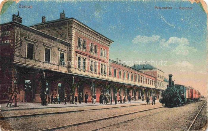 74019689 Zemun Semlin Zimony Belgrad Belgrade BEOGRAD Serbija Bahnhof