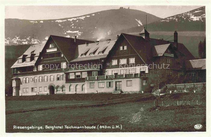 74020480 Riesengebirge Krkonose Karkonosze Berghotel Teichmannbaude