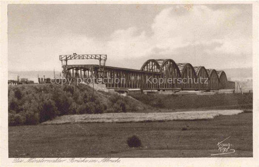 74020497 KoeNIGSBERG  Ostpreussen Kaliningrad RU Muensterwalder Bruecke im Abbru