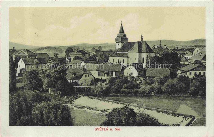 74021620 Svetla nad Sazavou Swietla Sasau CZ Panorama Kirche