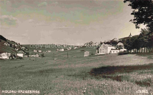 74022407 Moldau Erzgebirge Sudetengau CZ Gasthaus zur Dankbarkeit Panorama