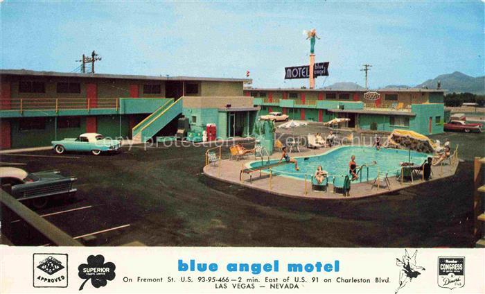 74022666 LAS VEGAS Nevada USA Blue Angel Motel Pool