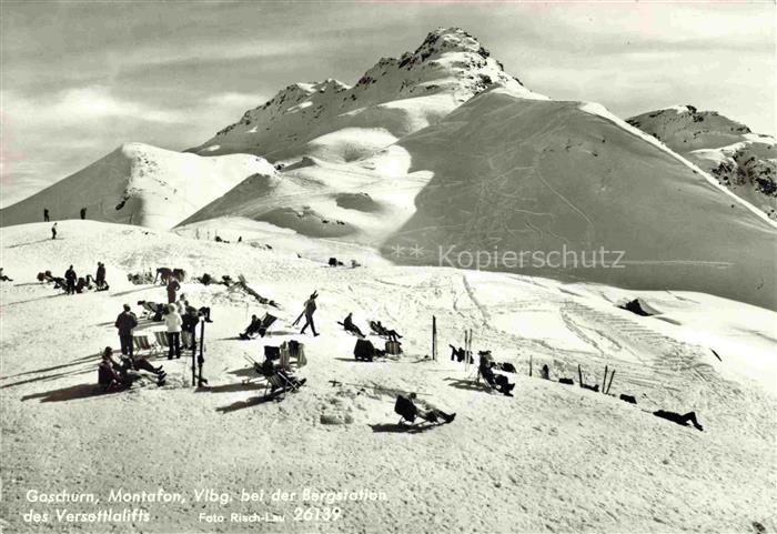 74022875 Gaschurn Vorarlberg An der Bergstation des Versettlalifts