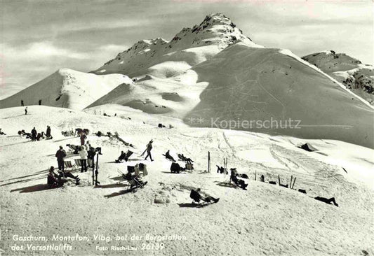 74022875 Gaschurn Vorarlberg An der Bergstation des Versettlalifts