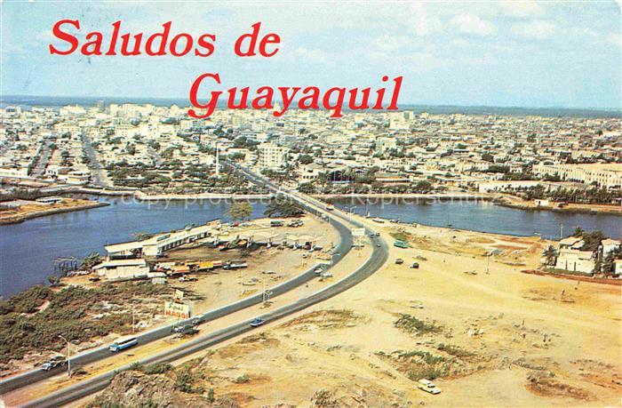 74022899 Guayaquil Ecuador Vista panoramica del Puente 5 de Junio sobre el Ester