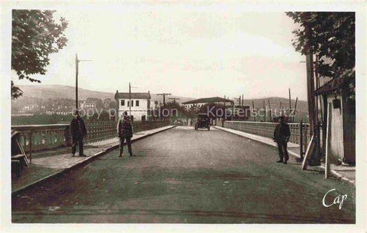 74017459 Grenze Douane Zoll Frontiere Border-- Hendaye Le pont frontiere