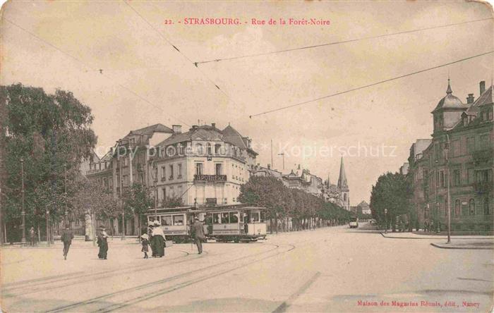 74017472 Strassenbahn Tramway-- Strassbourg Rue de la Foret Noire