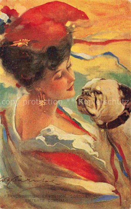 74018388 Exhibition Franco-British London 1908 Entente cordiale Frau Hund