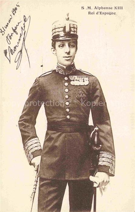 74018391 Militaria Spanien Espana S.M. Alphonse XIII Roi s Espagne