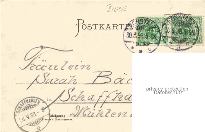 74018419 BIESE Carl Karl Kuenstlerlitho Constanz Das Kaufhaus