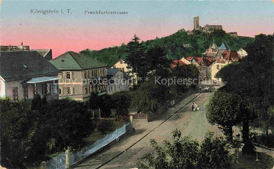 74018786 Goldfensterkarte Nr. 1911 Koenigstein i. T. Frankfurterstrasse