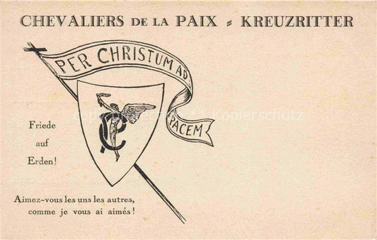 74018789 Christliches Christianity Religion Chevaliers de la Paix Kreuzritter