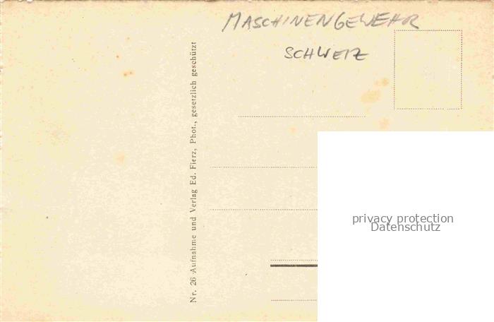 74018793 Maschinengewehr MG Militaria Schweiz