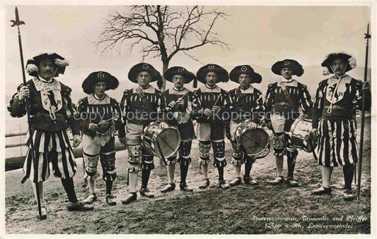 74019708 Trommler Drummer Batteur Tamborilero-- Pfeiffer Spiessenmannen Trogen L