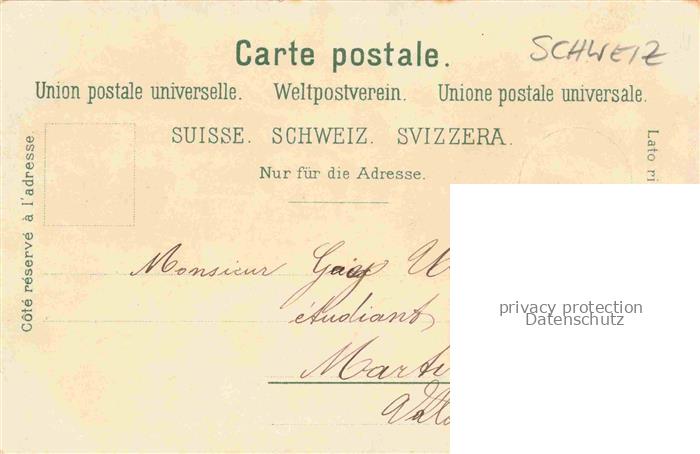 74019730 Militaria Schweiz Soldatengruss Carl Kuenzli Zuerich