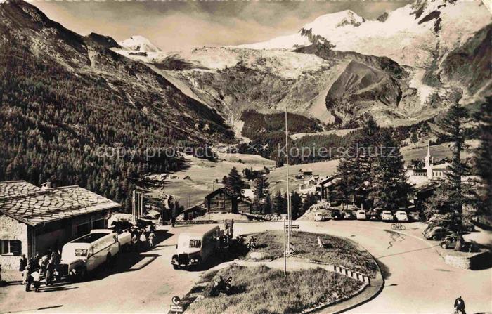 74019745 Postbus Postauto Omnibus Saas Fee Strassenterminus Fee Gletscher Allain