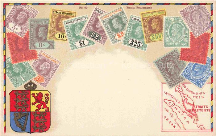 74019758 Straits Settlements Malaysia Malaya Briefmarken