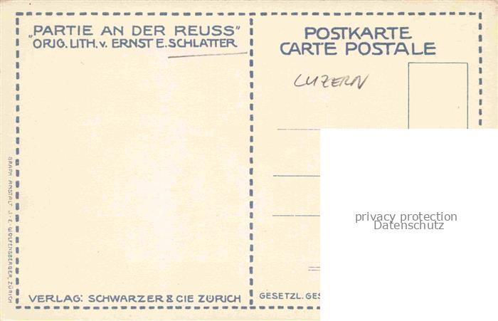 74020178 Schlatter E.E. Kuenstlerlitho Luzern