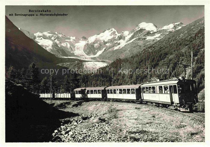 74020260 Eisenbahn Railway Chemin de Fer Bernina Nahn Deutsch Schweiz Italien Mo